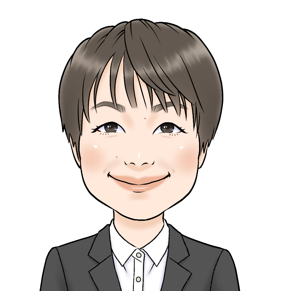 代表の似顔絵